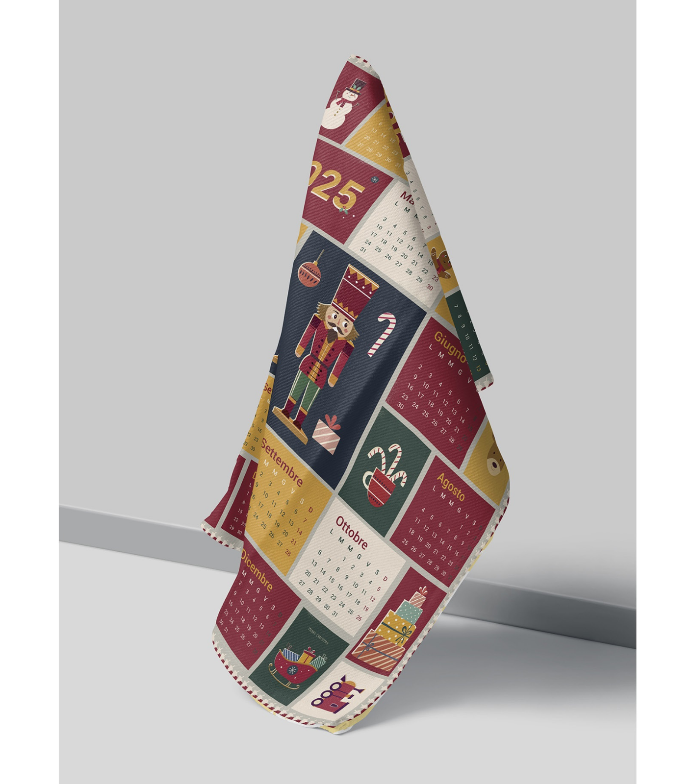STROFINACCIO NATALE CALENDARIO 2025 50X70 Tellini S.r.l. Ingrosso Abbigliamento
